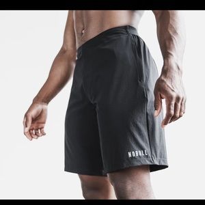 NOBULL MEN'S STRETCH WOVEN SHORT 9" black